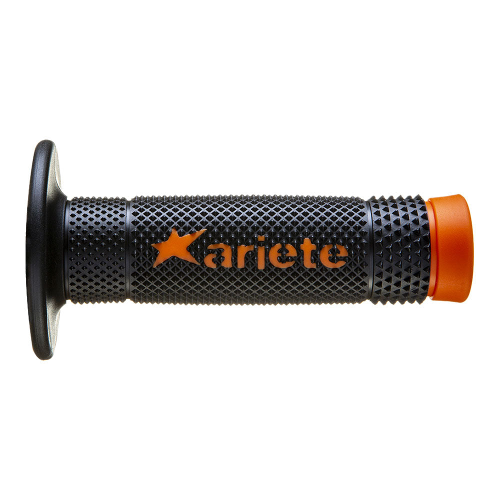 ARIETE MX Grips - Vulcan - Dual Compound - Black/Orange