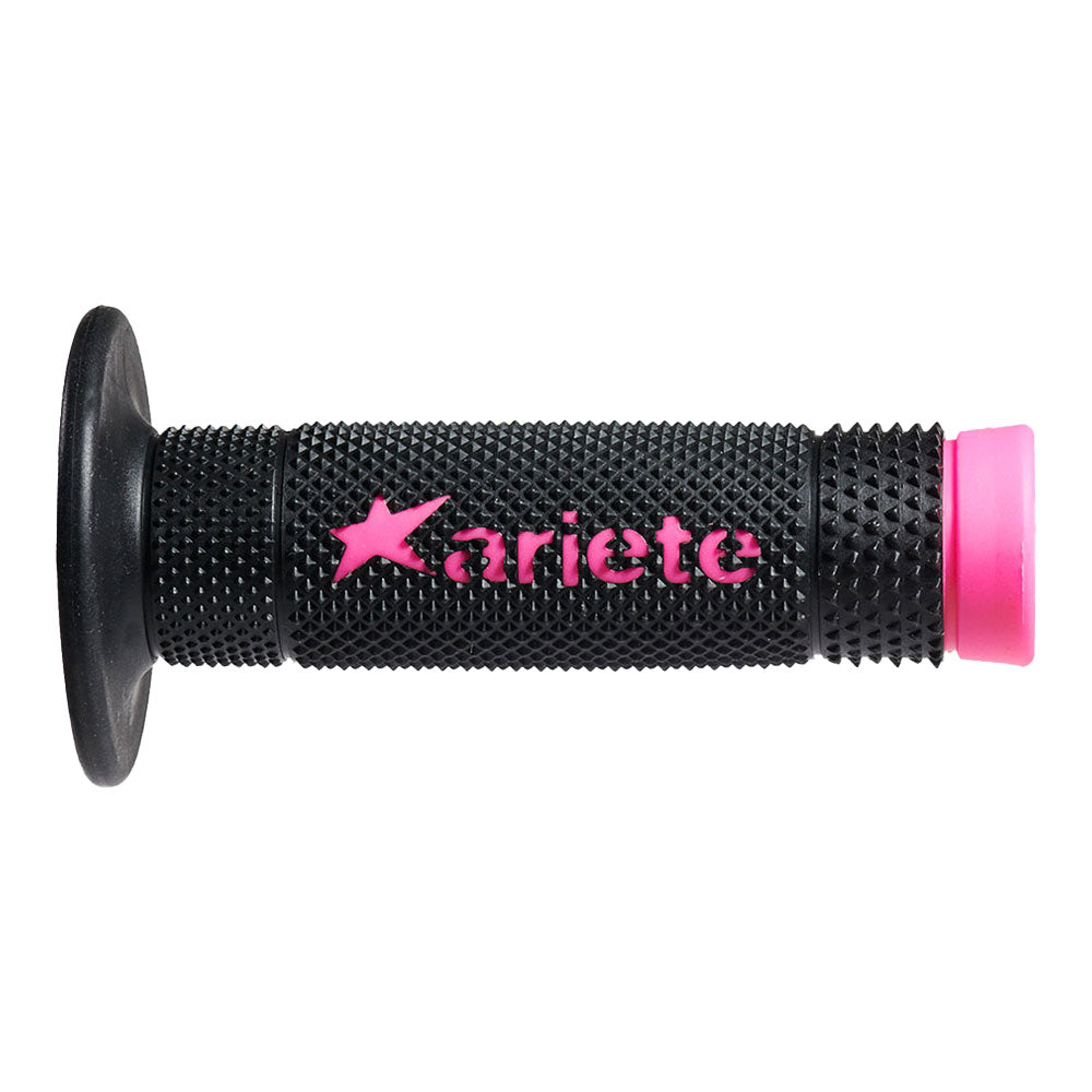ARIETE MX Grips - Vulcan - Dual Compound - Black/Pink