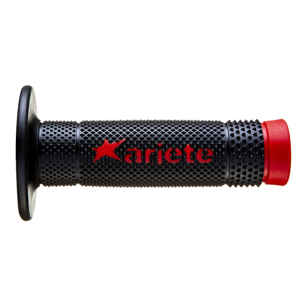 ARIETE MX Grips - Vulcan - Dual Compound - Black/Red