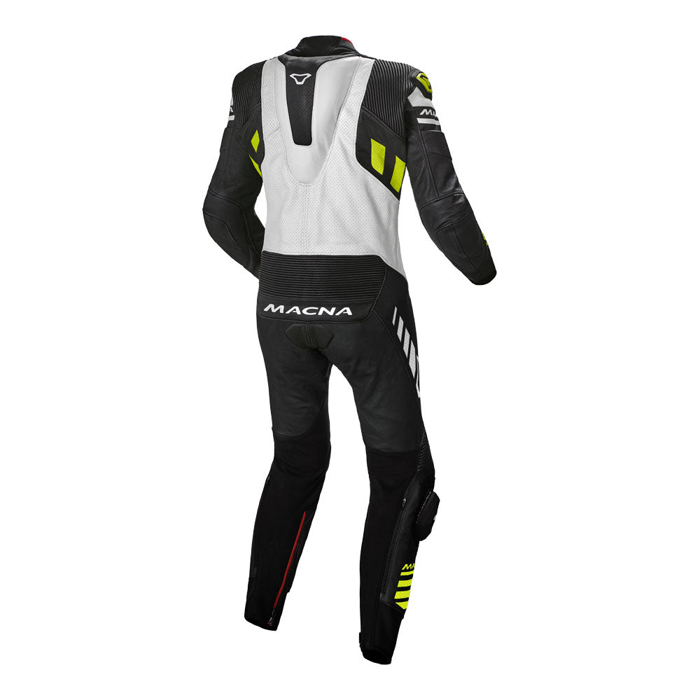 MACNA Suit Tracktix 1pc Black/White/Yellow 56 2XL*