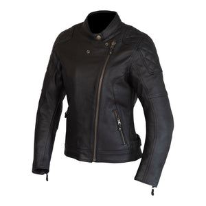 MERLIN Jacket Ladies Bristol Caf‚ D3O Leather Black 14 L