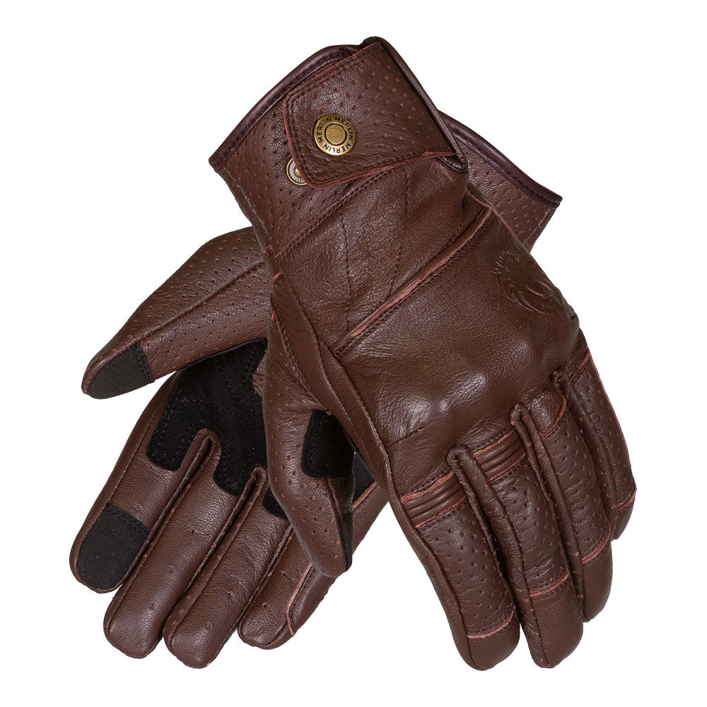 MERLIN Gloves Legacy D3O Leather Ladies Dark Brown XL