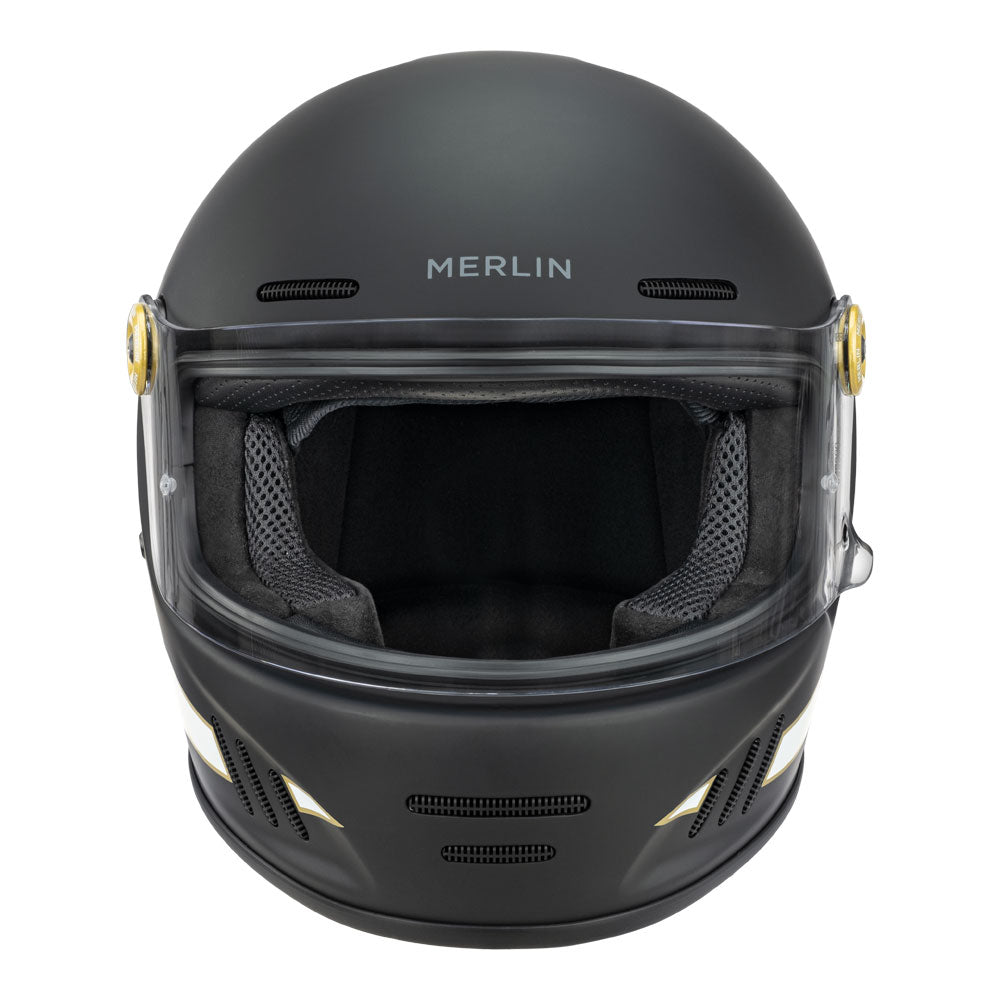 MERLIN Helmet Revival Flash Matt Black M