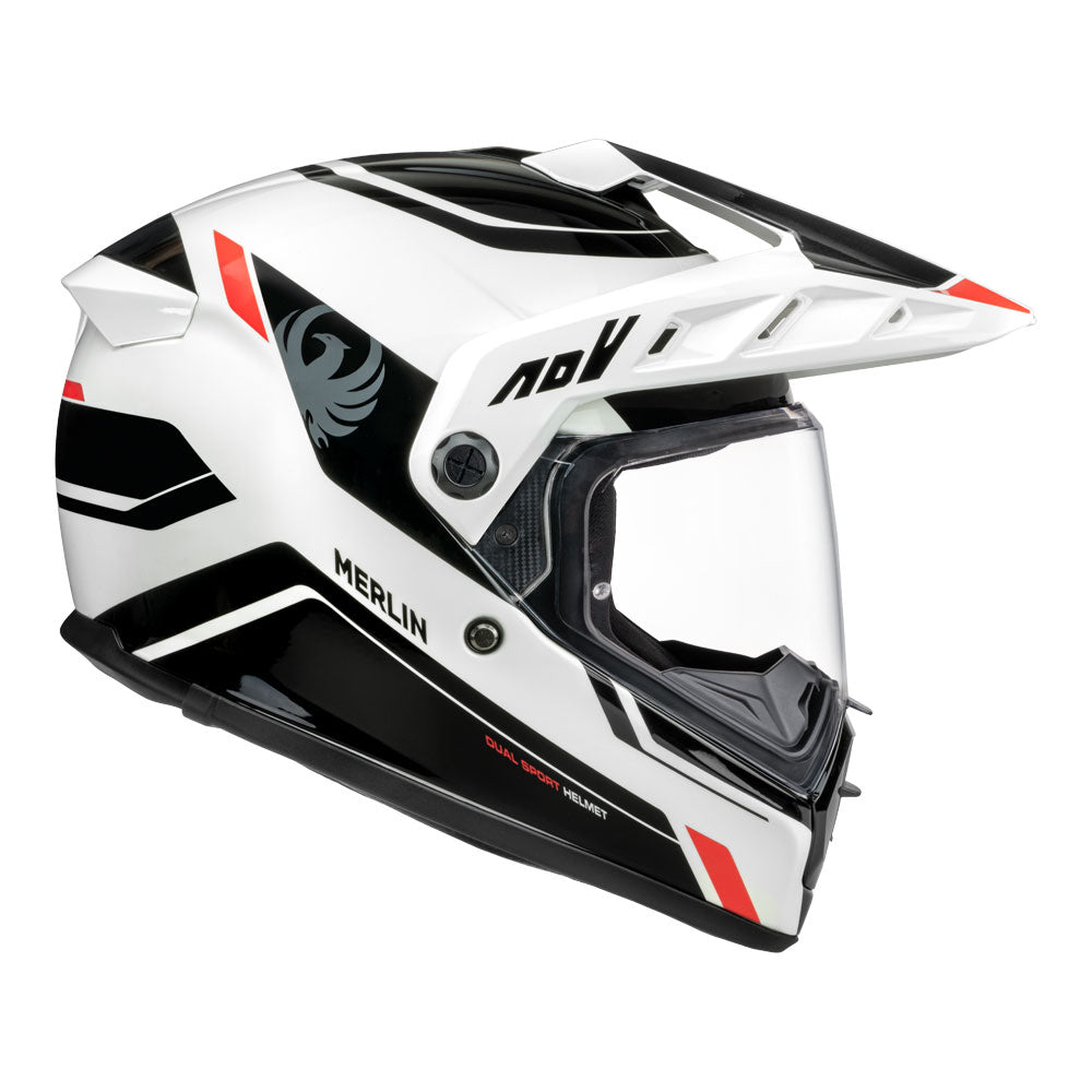 MERLIN Helmet Torres Block White/Red M