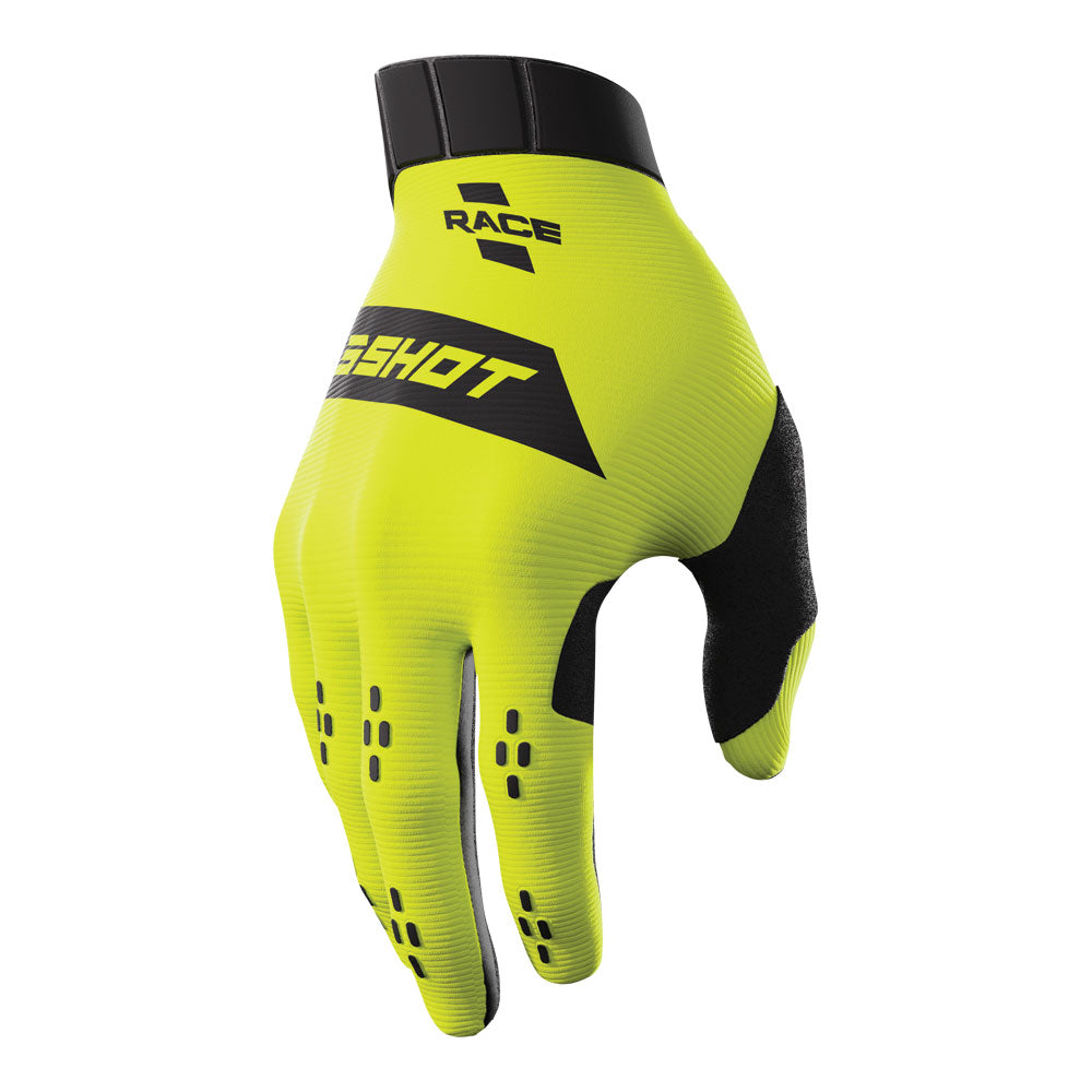 SHOT Gloves Race Neon Yellow 8 S