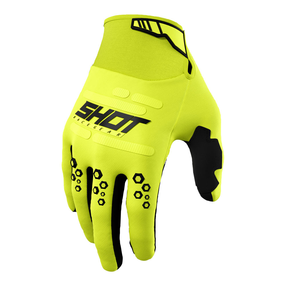SHOT Gloves Vision Neon Yellow 13 3XL