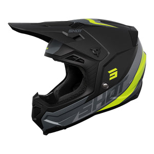 SHOT Helmet Core Custom Black/Neon Yellow MIPS XL