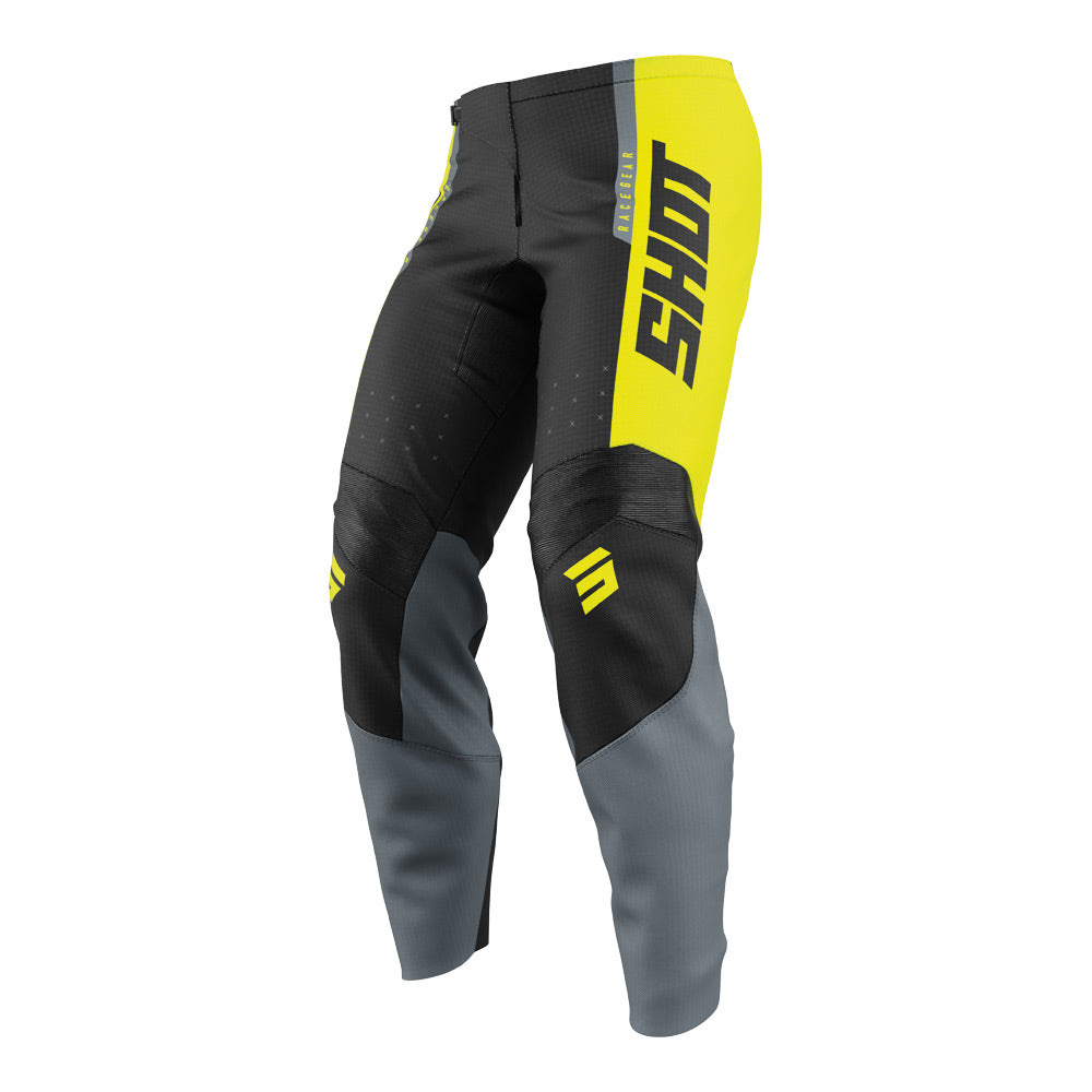 SHOT Kids Pants Draw League Neon Yellow 10/11 US24*