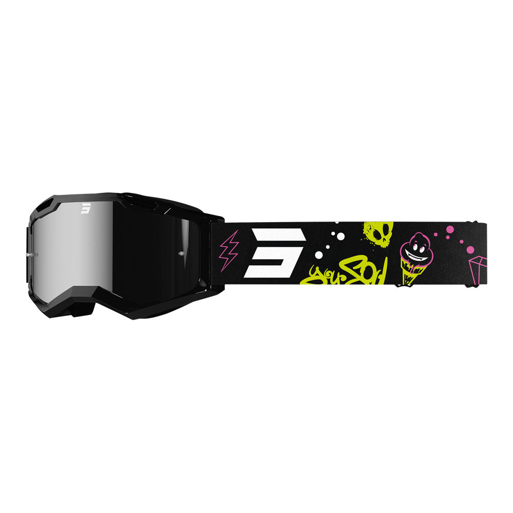 SHOT Kids Goggles Rocket 2.0 Cartoon Iridium Black Glossy