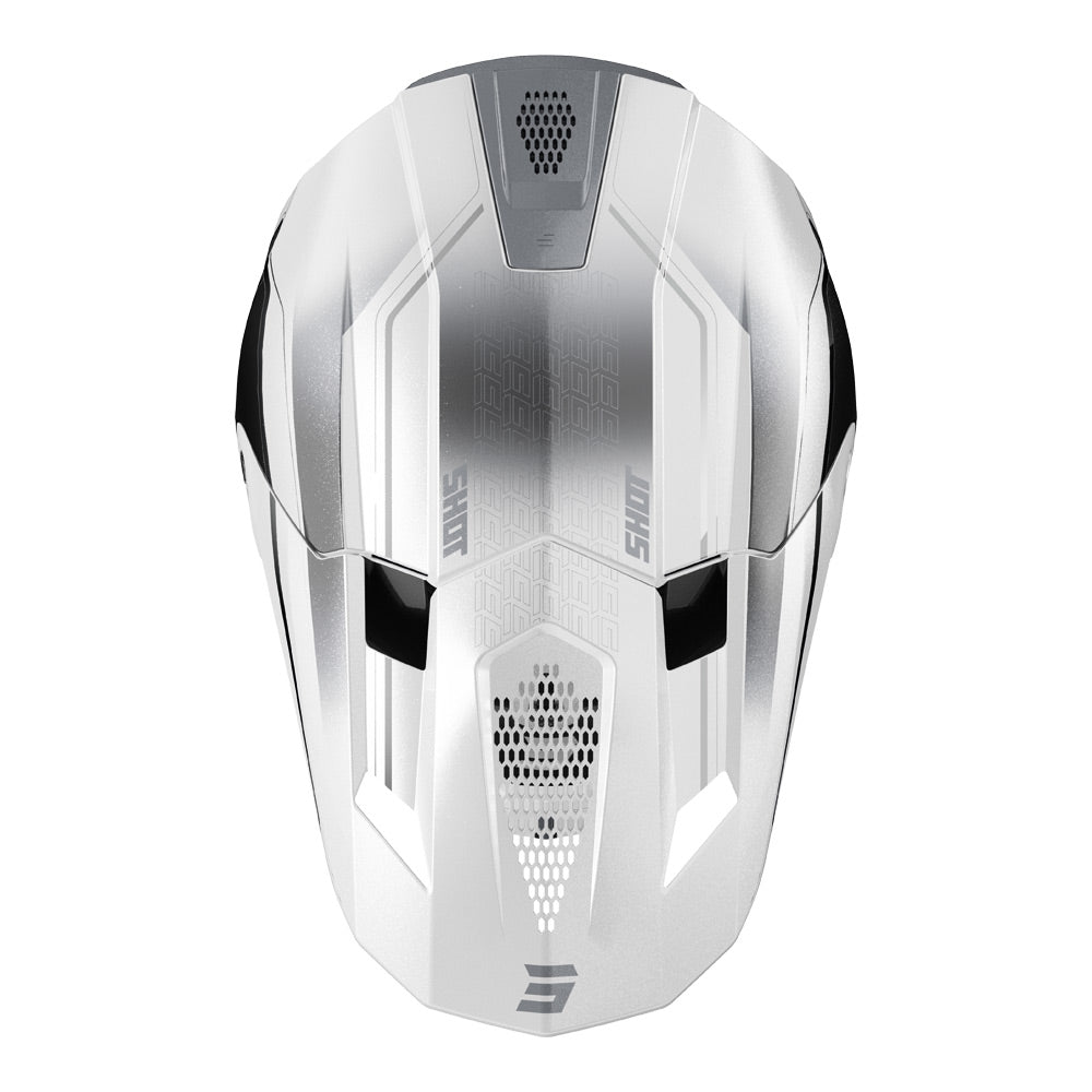 SHOT Helmet Lite Challenger Pearly Black/White S*
