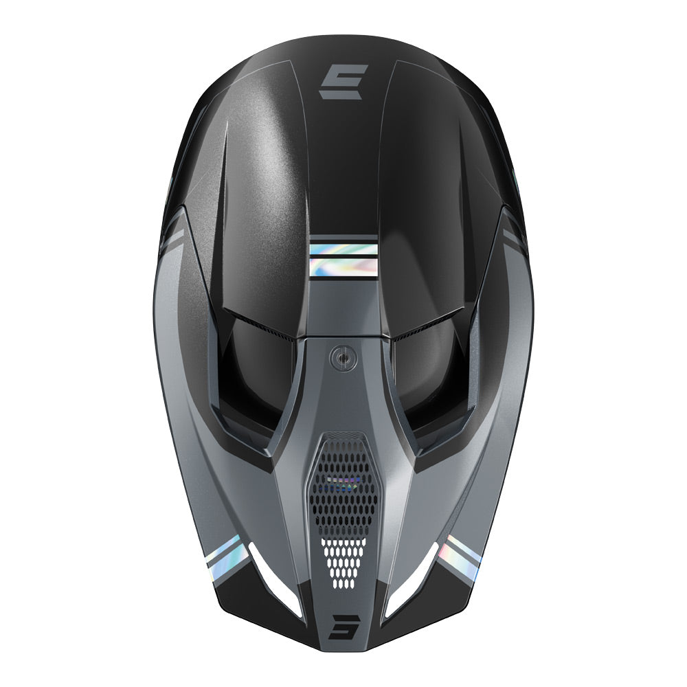 SHOT Helmet Race Sprint Pearly Black Holographic XL*
