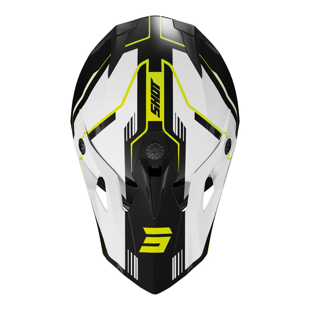 SHOT Helmet Pulse Lines Glossy Black/Neon Yellow M