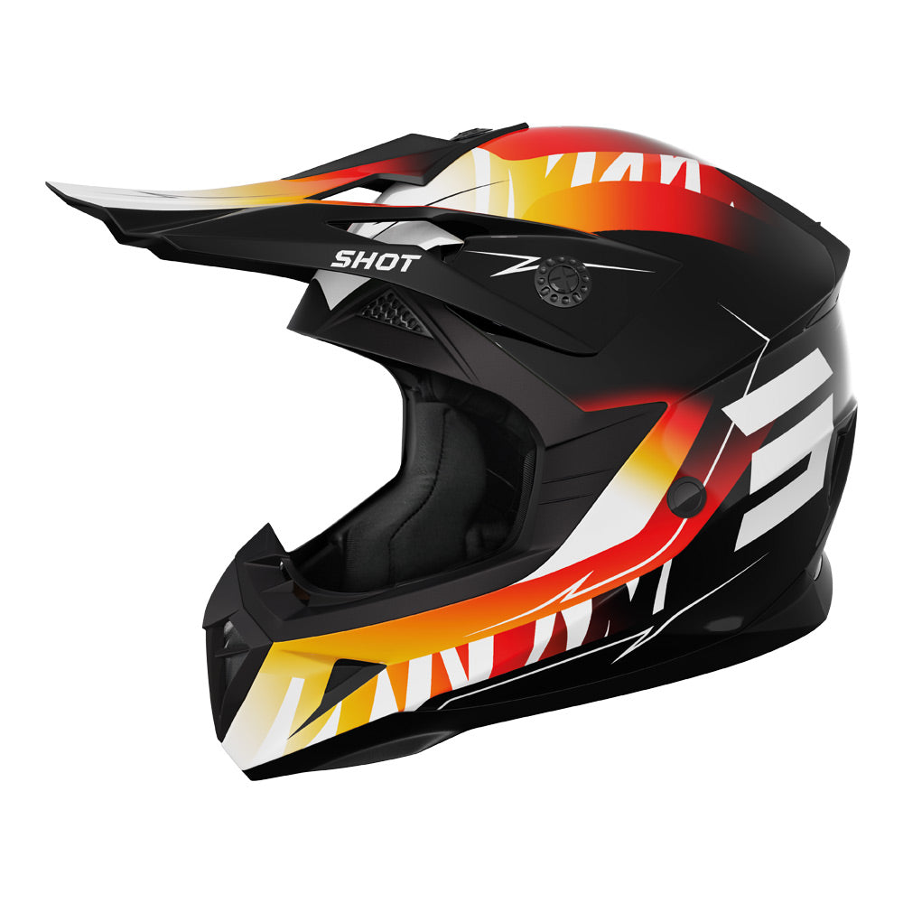SHOT Kids Helmet Pulse X-Treme Glossy Orange/Red M