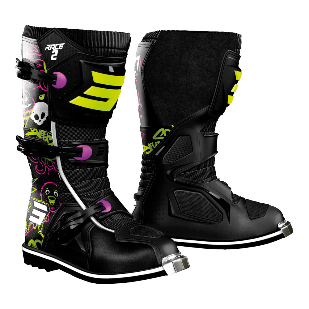 SHOT Kids Boots Race 2 Cartoon Black 32