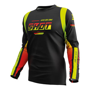 SHOT Jersey Devo Block Neon Yellow 3XL