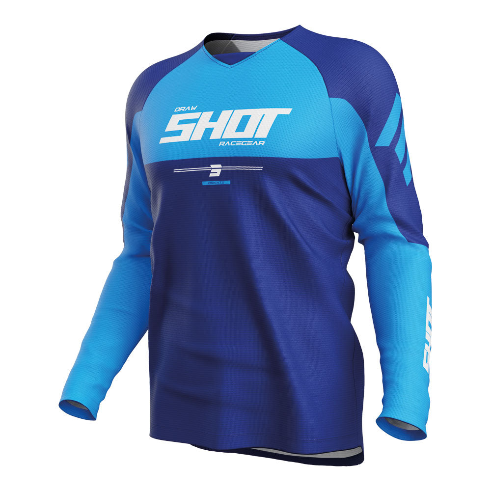 SHOT Jersey Draw Private Blue 2XL
