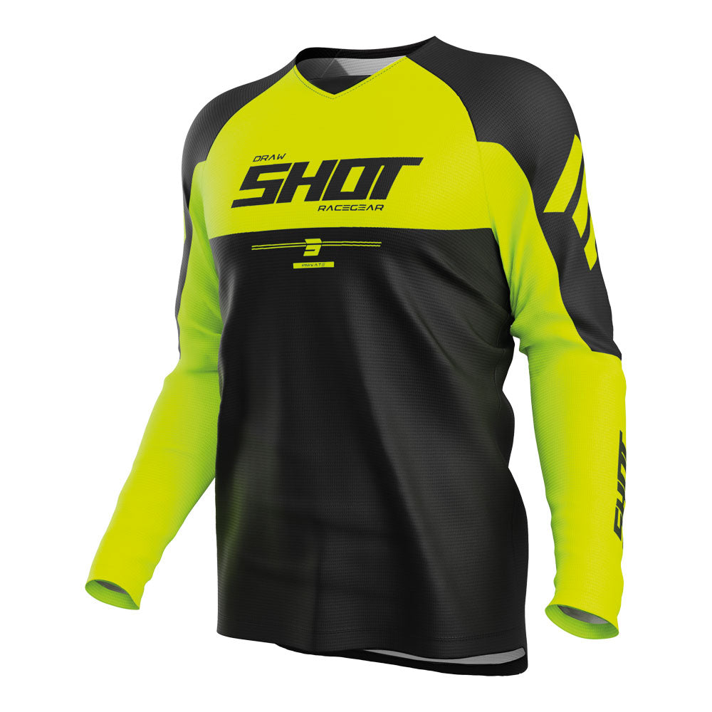 SHOT Jersey Draw Private Neon Yellow 3XL