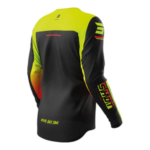 SHOT Kids Jersey Draw Block Neon Yellow 12/13