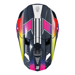 SHOT Helmet Lite Racing Blue/Neon Yellow Pearly XS*
