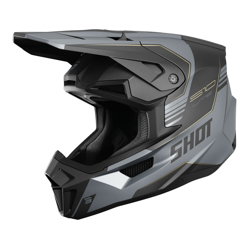 SHOT Helmet Lite S10 Black/Grey Matt XS