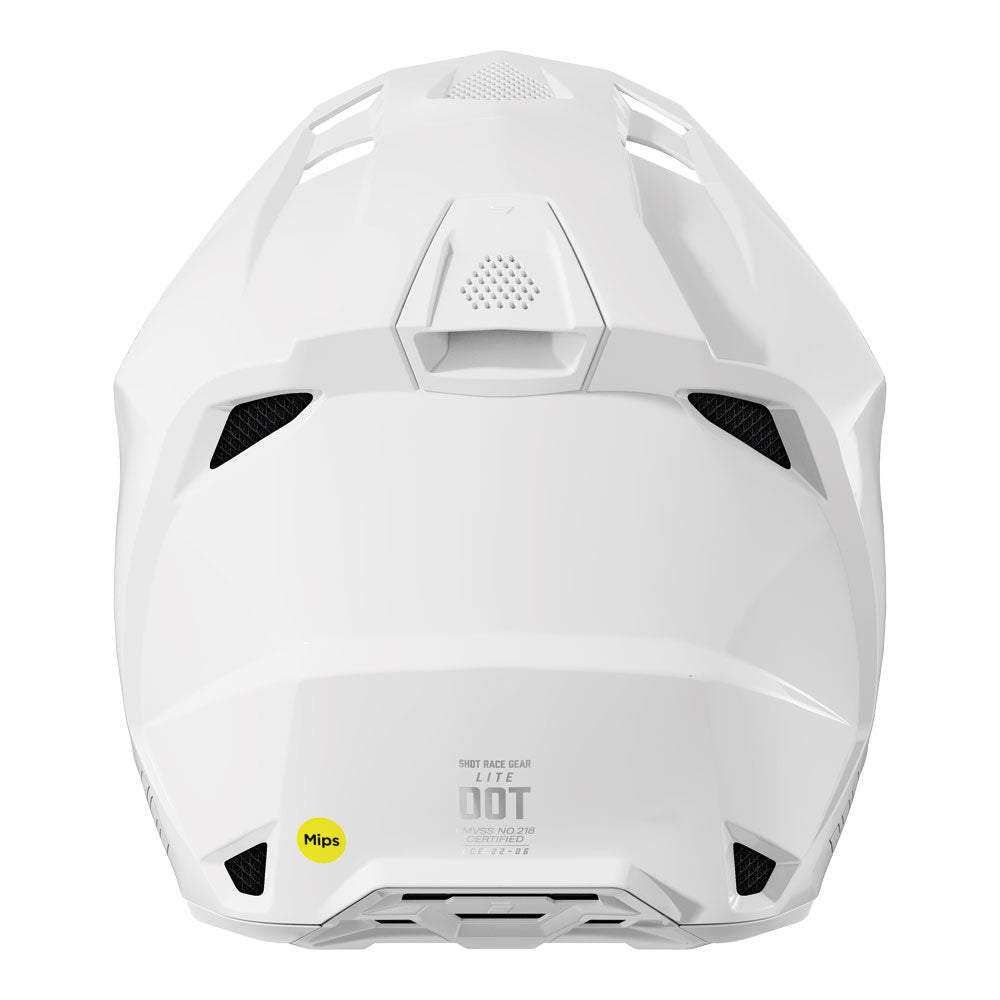 SHOT Helmet Lite Solid White Glossy XS