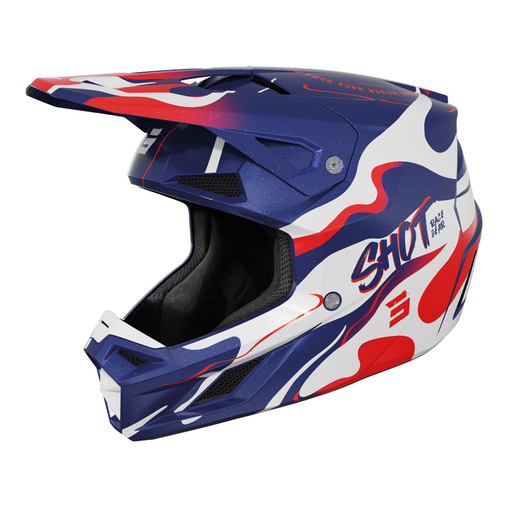 SHOT Helmet Speed Beast Blue/Red Pearly 2XL*
