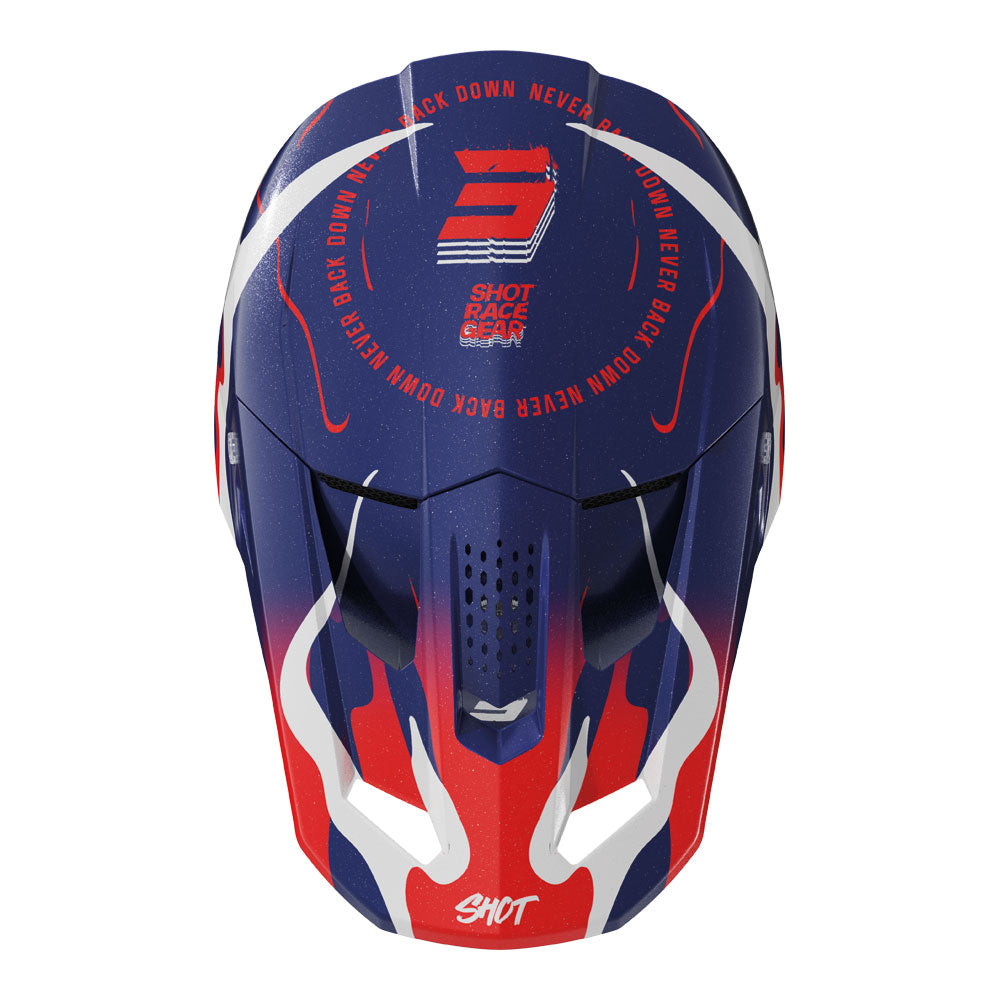 SHOT Helmet Speed Beast Blue/Red Pearly 2XL*