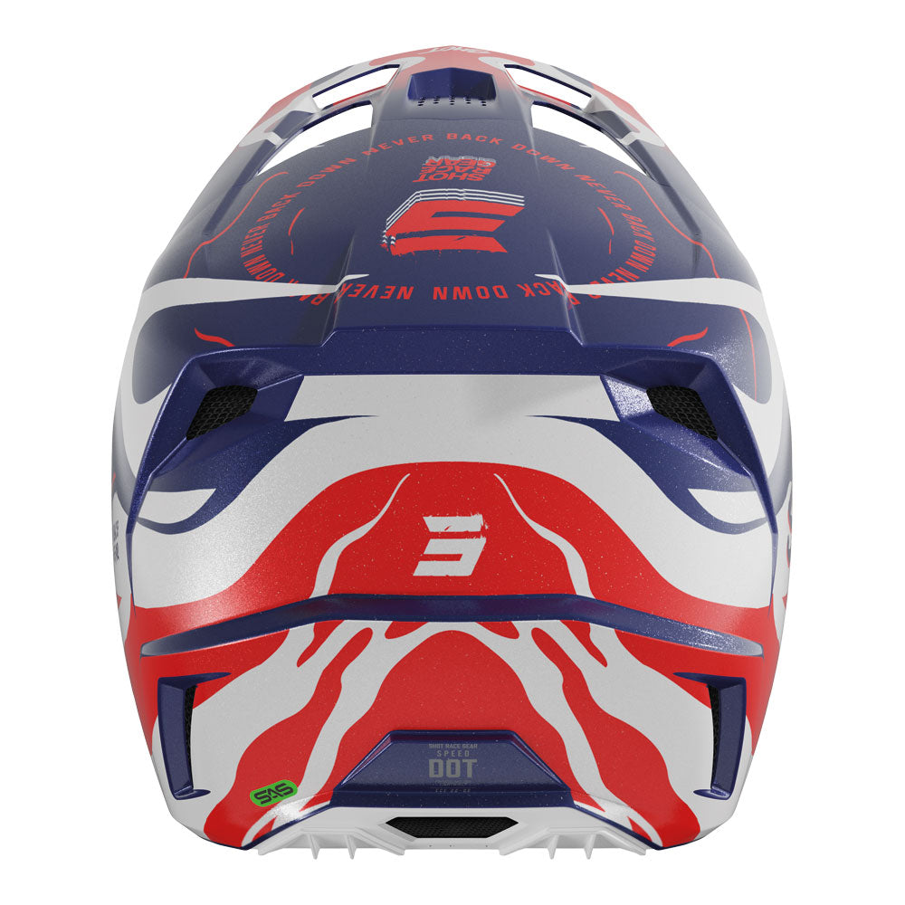 SHOT Helmet Speed Beast Blue/Red Pearly 2XL*
