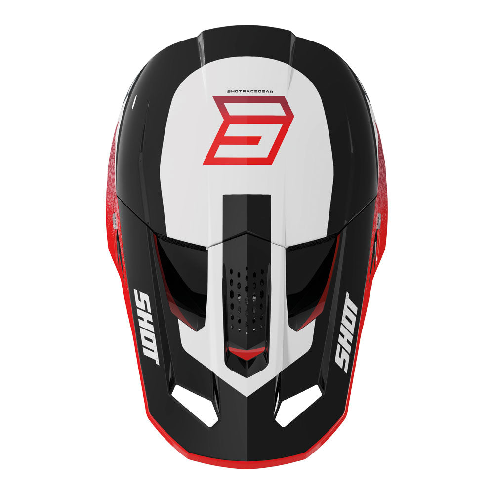 SHOT Helmet Speed Hybrid Red Glossy XL