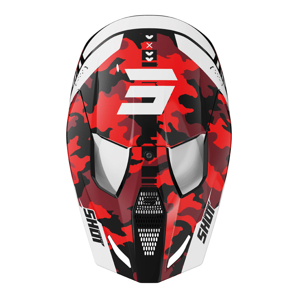 SHOT Helmet Furious Flash Red Glossy M