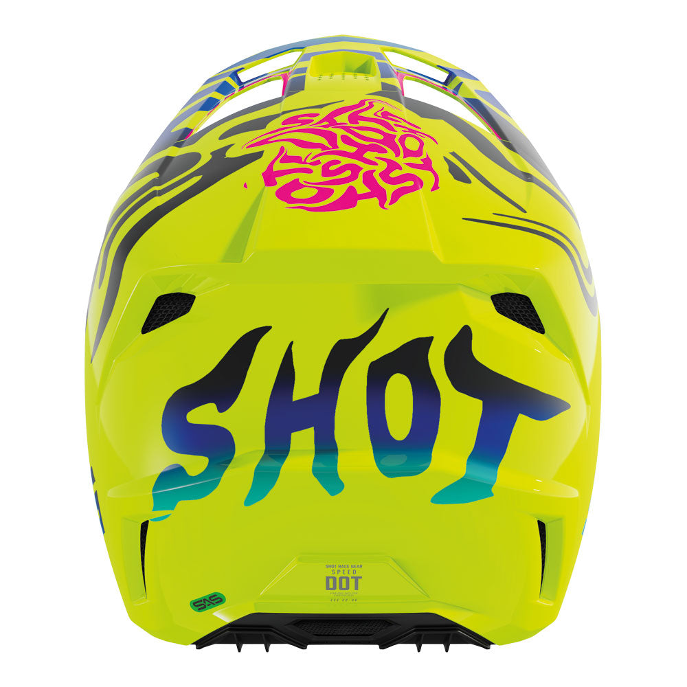 SHOT Kids Helmet Speed Ghost Neon Yellow Glossy YM