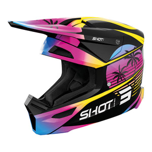 SHOT Kids Helmet Furious Miami Orange Glossy YM