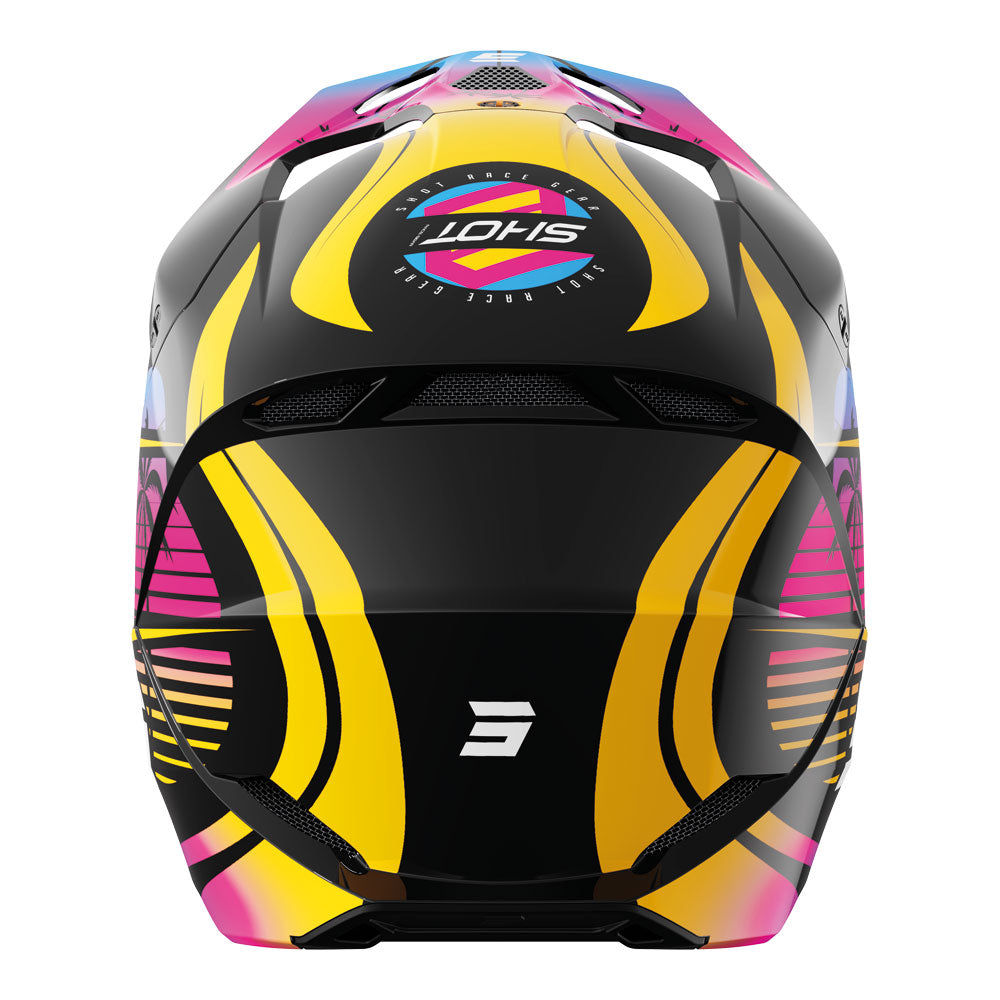 SHOT Kids Helmet Furious Miami Orange Glossy YM