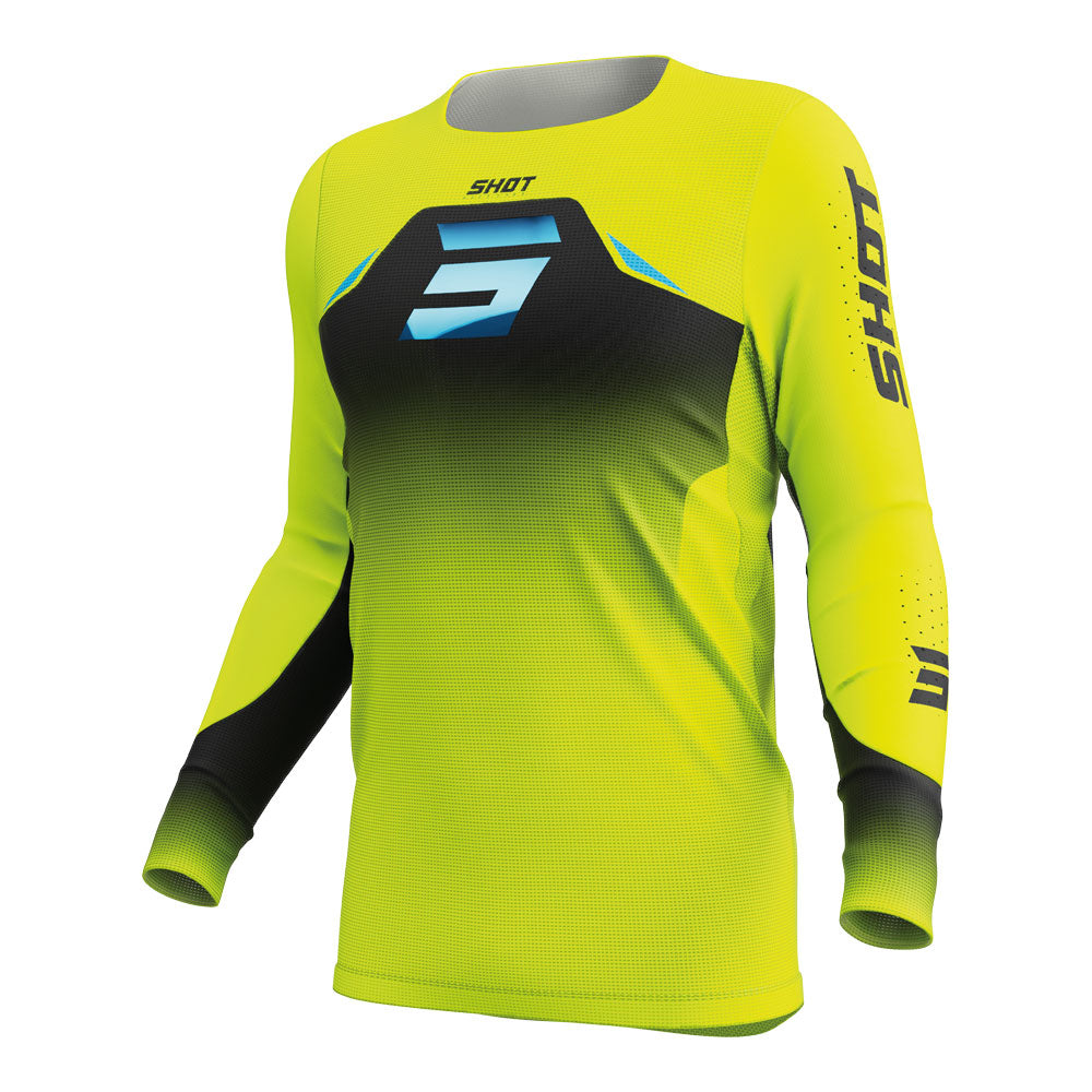 SHOT Jersey Aerolite Phase Neon Yellow L