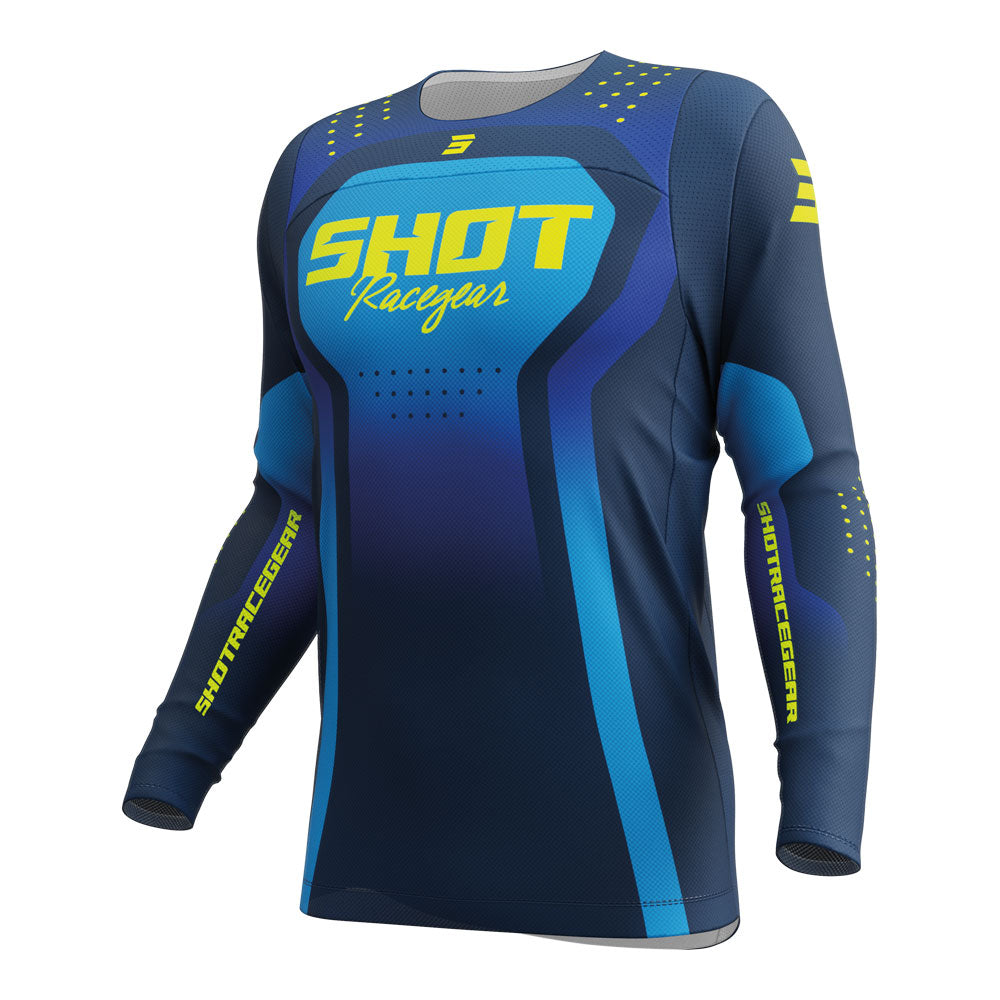 SHOT Jersey Contact Stream Blue 2XL