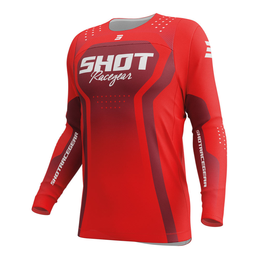 SHOT Jersey Contact Stream Red L