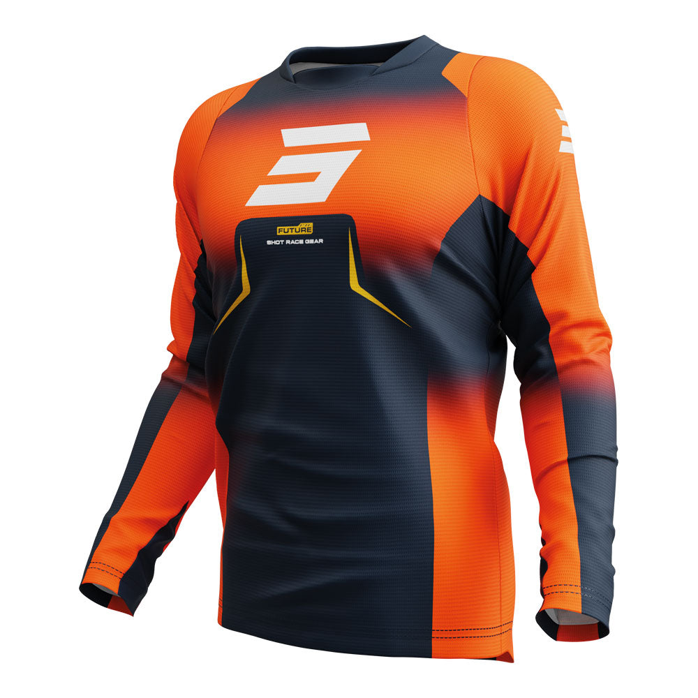 SHOT Jersey Devo Future Blue Orange XL