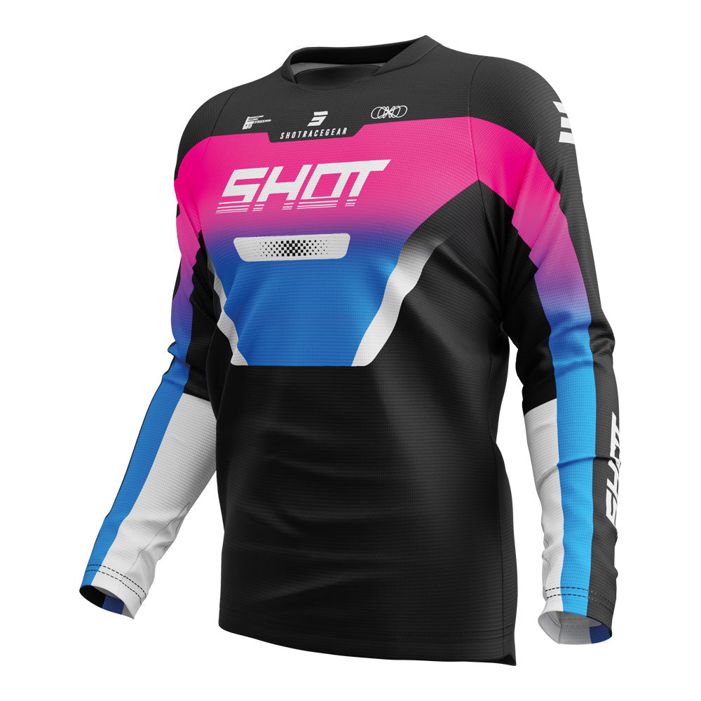 SHOT Jersey Devo Struck Pink L