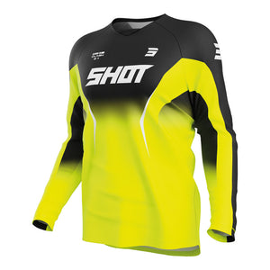 SHOT Jersey Draw Clash Neon Yellow XS