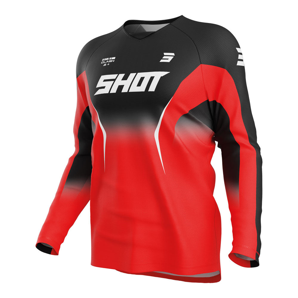 SHOT Jersey Draw Clash Red 4XL