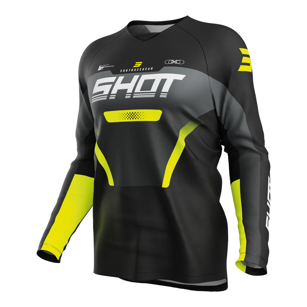 SHOT Kids Jersey Draw Struck Grey 10/11