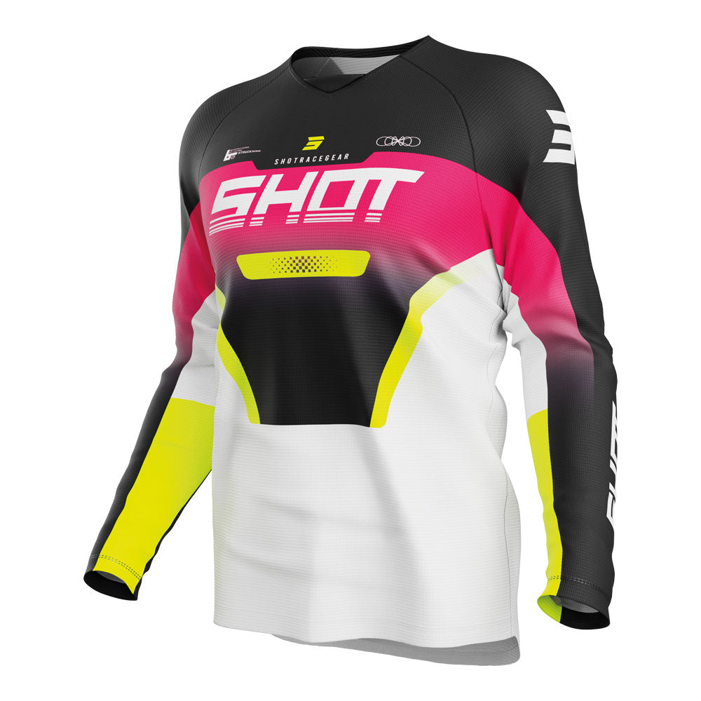 SHOT Kids Jersey Draw Struck Pink 6/7