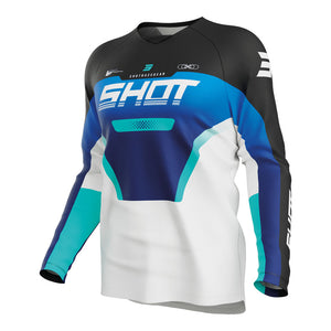 SHOT Kids Jersey Draw Struck Blue 6/7