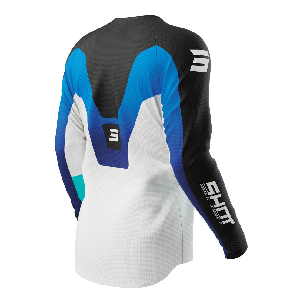 SHOT Kids Jersey Draw Struck Blue 6/7