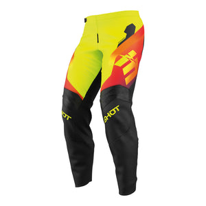SHOT Kids Pants Draw Rocket Neon Yellow 8/9 US22