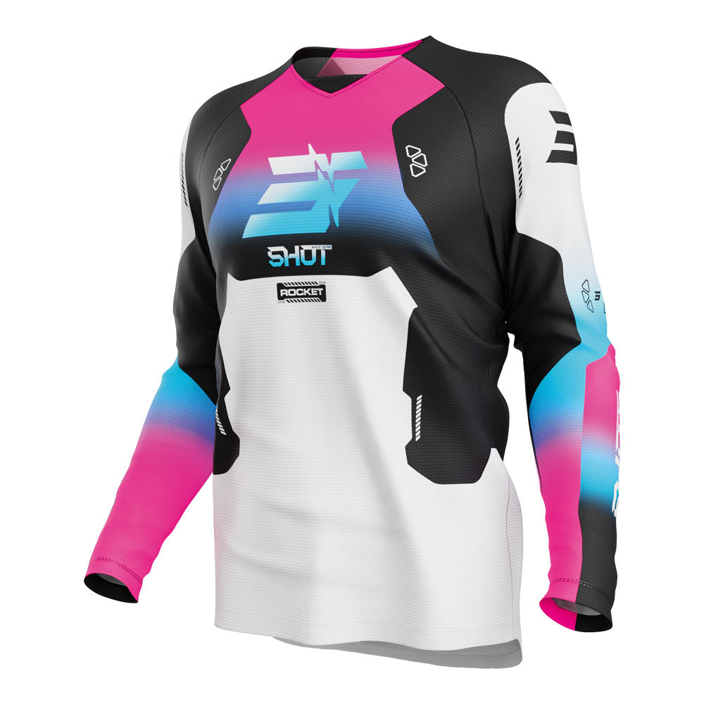 SHOT Kids Jersey Draw Rocket Pink 12/13