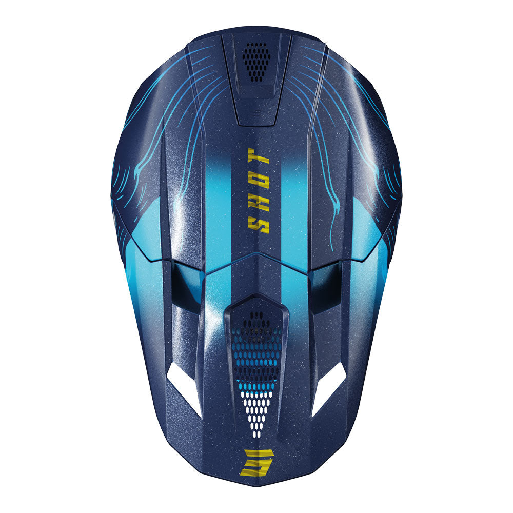 SHOT Helmet Lite Volt Blue Pearly M