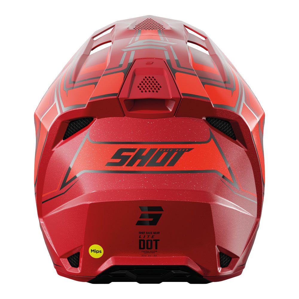 SHOT Helmet Lite Glory Red Pearly S