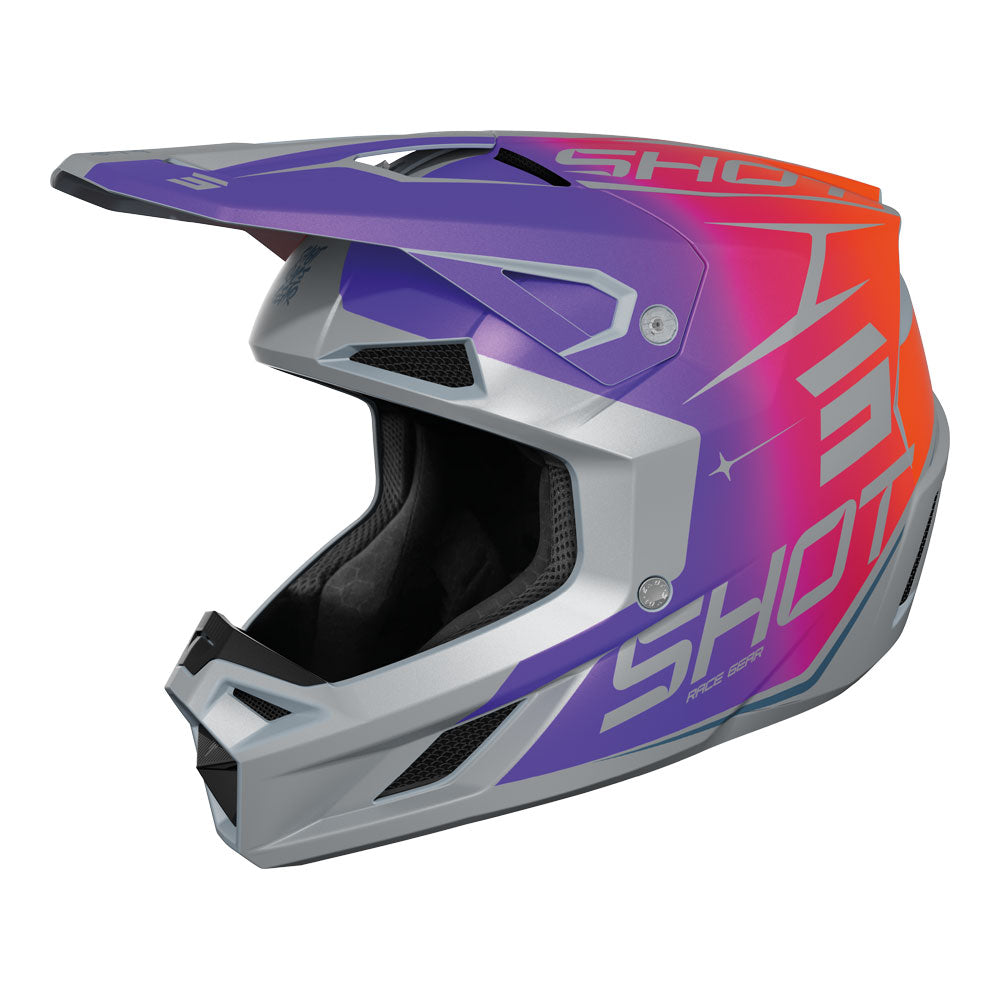 SHOT Kids Helmet Speed Side Purple Matt YM
