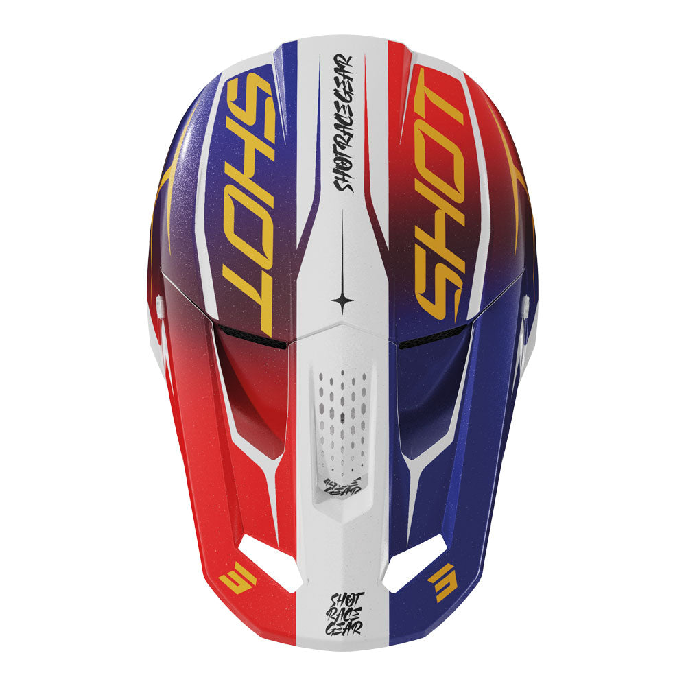 SHOT Kids Helmet Speed Side Red/Blue Pearly YL